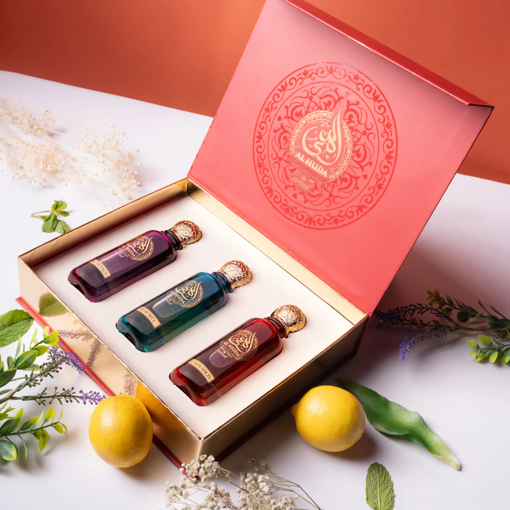 BUY 1 GET 2 FREE AL HUDA PERFUME GIFT BOX 100ml