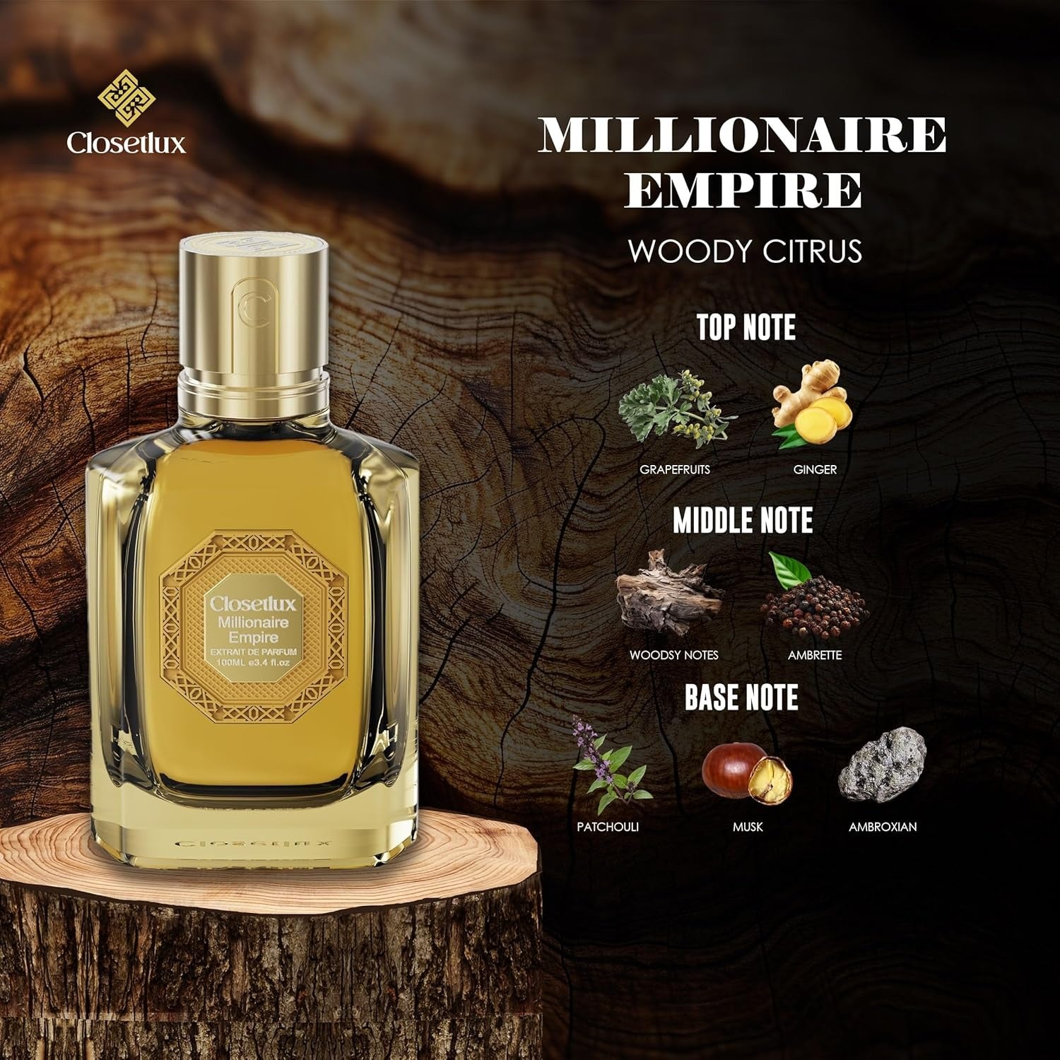 CLOSETLUX MILIONAIRE EMPIRE PERFUME BY SHAHID ANWAR 100ml